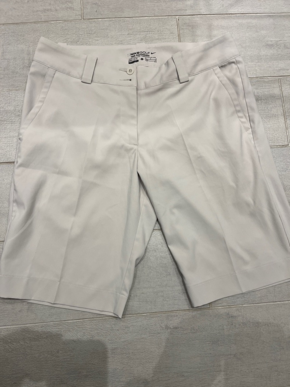 Nike Women's White Bermuda Shorts - Clean Golf Style